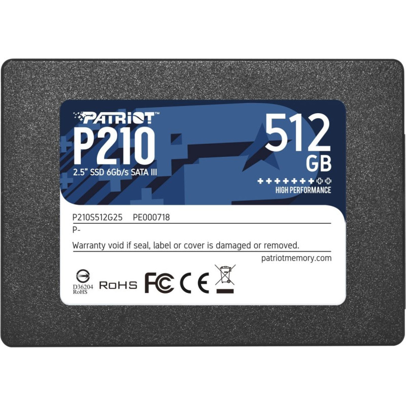Patriot Memory P210 2.5" 512 GB Serial ATA  III