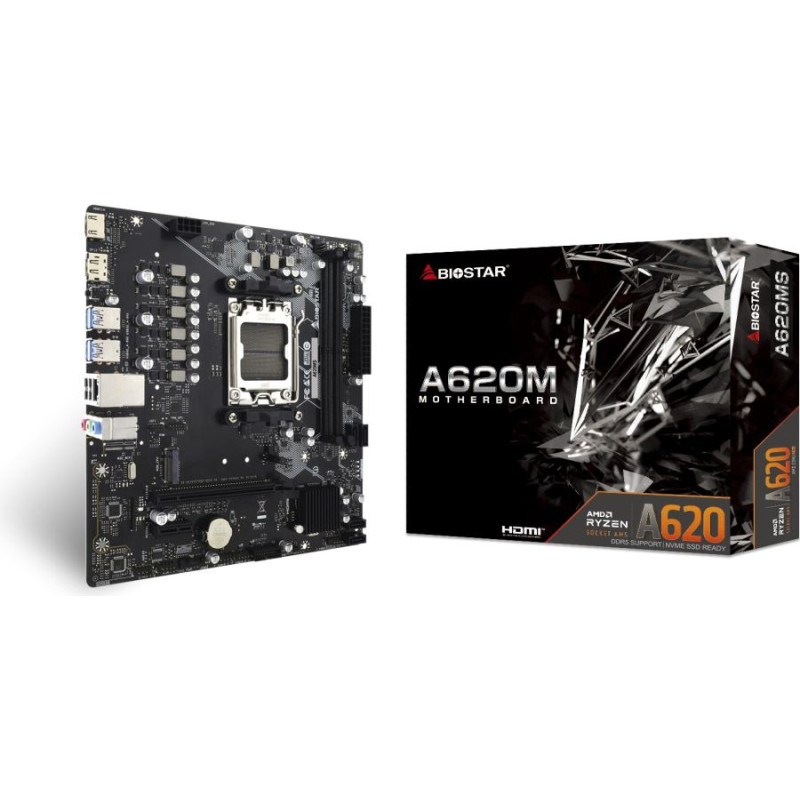 Biostar A620MS motherboard AMD A620 Socket AM5 micro ATX