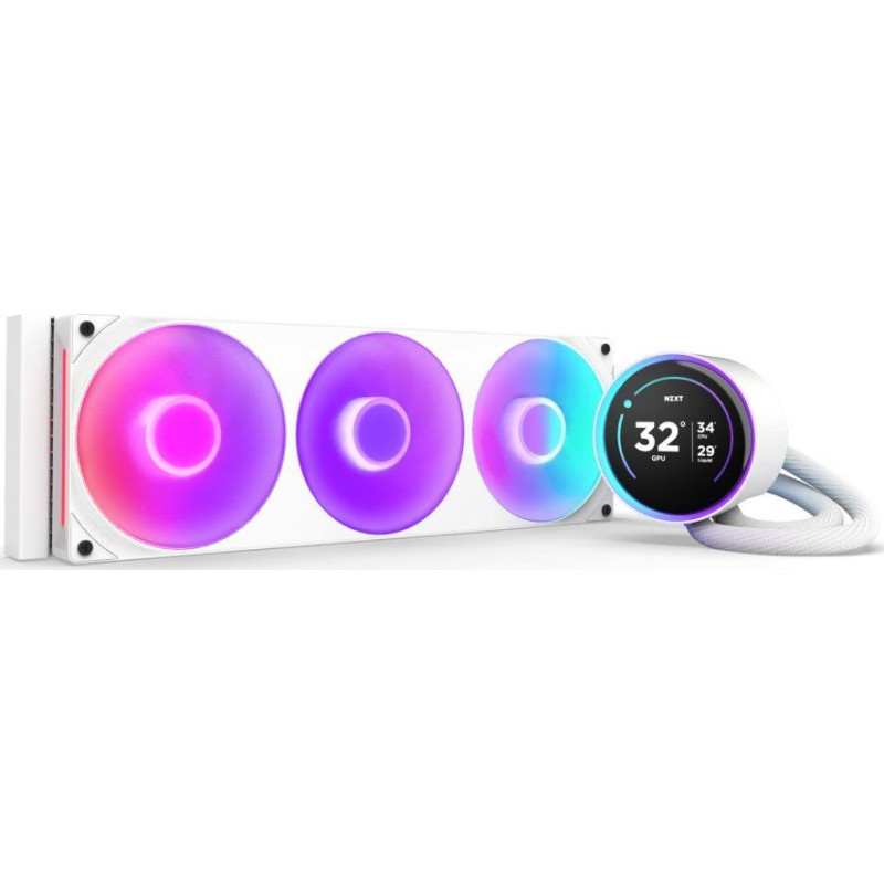 Nzxt Kraken Elite 360 RGB V2 LCD białe
