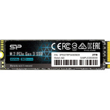 Silicon Power Dysk SSD Silicon Power P34A60 2TB M.2 2280 PCI-E x4 Gen3 NVMe (SP002TBP34A60M28)