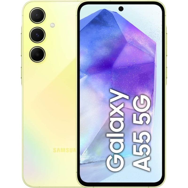 Samsung A55 A556 5G ds 8/128GB satriecoši citronkrāsas